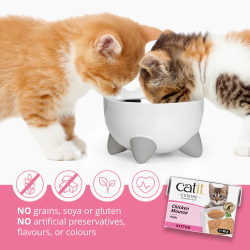 Catit Cuisine Chicken Mousse Kitten Food, 90g Tetra, 12pcs/box